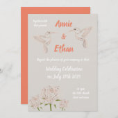 Personalisierte Hochzeitseinladung Einladung (Vorne/Hinten)