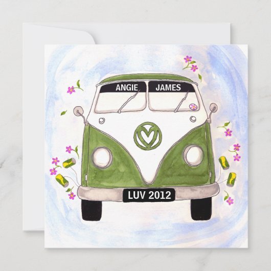 Personalisierte Hochzeitseinladung Liebe-Vans Einladung (Vorderseite)