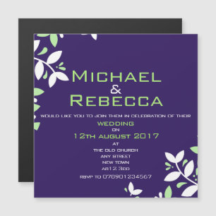Personalisierte Hochzeitseinladung Magnetic Simple Magneteinladung
