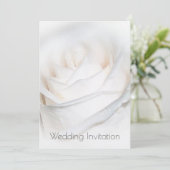 Personalisierte Hochzeitseinladung von White Rose Einladung (Stehend Vorderseite)