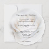Personalisierte Hochzeitseinladung von White Rose Einladung (Rückseite)