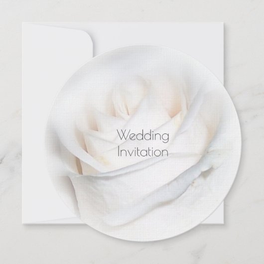 Personalisierte Hochzeitseinladung von White Rose Einladung (Vorderseite)
