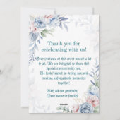 Personalisierte Hochzeitseinladungen Feiertagskarte (Rückseite)