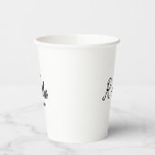 Personalisierte Hochzeitsempfangsprobe Dinner  Pappbecher (Links)