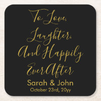 Personalisierte Hochzeitsempfehlung mit Black Gold