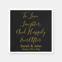 Personalisierte Hochzeitsempfehlung mit Black Gold