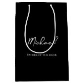 Personalisierte Hochzeitsfeier - Geschenk für Schw Mittlere Geschenktüte (Vorderseite)