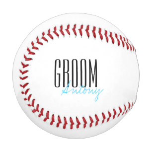 Personalisierte Hochzeitsfeier "Groom" Baseball