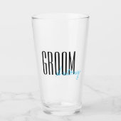Personalisierte Hochzeitsfeier "Groom" Glas (Vorderseite)