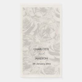 Personalisierte Hochzeitsfeier in ausgeblendeten g Serviette