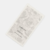 Personalisierte Hochzeitsfeier in ausgeblendeten g Serviette (Ecke)