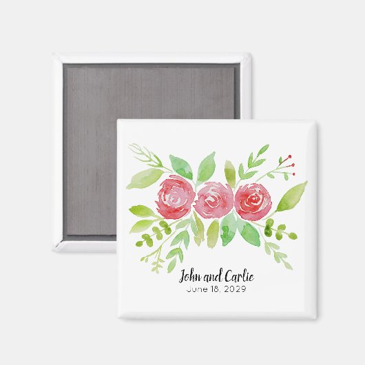 Personalisierte Hochzeitsfeier Magnet (Vorderseite/Rückseite)