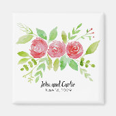 Personalisierte Hochzeitsfeier Magnet (Vorne)