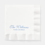 Personalisierte Hochzeitsfeier Serviette (Vorderseite)