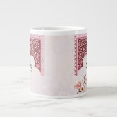 Personalisierte Hochzeitsfeier Tasse - Maroon & Pi (Vorderseite)