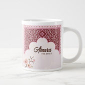 Personalisierte Hochzeitsfeier Tasse - Maroon & Pi (Rechts)
