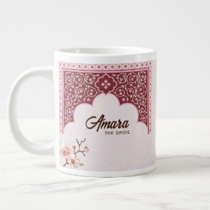 Personalisierte Hochzeitsfeier Tasse - Maroon & Pi