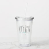 Personalisierte Hochzeitsfeier "Trauzeuge" Acryltrinkbecher (Rückseite)