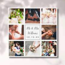 Personalisierte Hochzeitsfoto-Collage