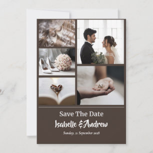 personalisierte Hochzeitsfoto Save-the-Date-Karte Save The Date
