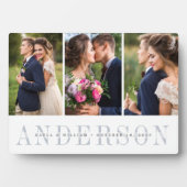 Personalisierte HochzeitsfotoCollage Fotoplatte (Vorderseite)