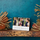 Personalisierte HochzeitsfotoCollage Fotoplatte (Seite)