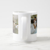 Personalisierte HochzeitsfotoCollage Jumbo-Tasse (Rückseite)