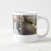 Personalisierte HochzeitsfotoCollage Jumbo-Tasse (Rechts)
