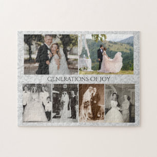 Personalisierte Hochzeitsfotos Generationen der Fr Puzzle