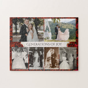 Personalisierte Hochzeitsfotos Generationen von Fr Puzzle