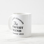 personalisierte Hochzeitsgeschenk Tasse (Vorderseite Links)