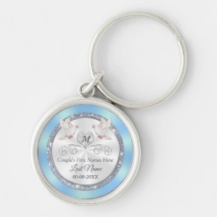 Personalisierte Hochzeitsgeschenke für Braut aus d Schlüsselanhänger