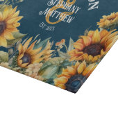 Personalisierte Hochzeitsgeschenke für die Sonnenb Schneidebrett (Ecke)