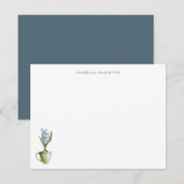 Personalisierte Hochzeitsgeschichten mit Wasserfar Mitteilungskarte (Vorne/Hinten)