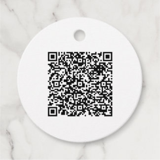 Personalisierte Hochzeitsgunst-Tags mit QR-Code Geschenkanhänger