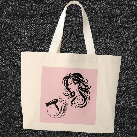 Personalisierte Hochzeitshaar-Tote-Tasche Jumbo Stoffbeutel
