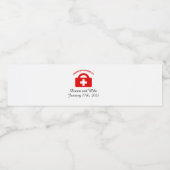 Personalisierte Hochzeitshangover-Erholung Wasserflaschenetikett (Einzelnes Label)