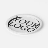 Personalisierte Hochzeitsidee Pappteller (Schrägansicht)