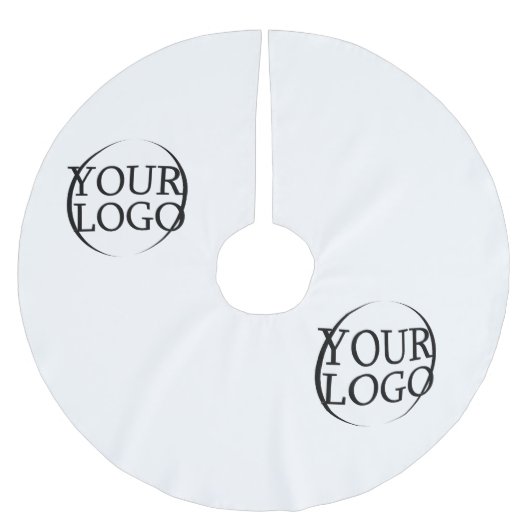 Personalisierte Hochzeitsidee Polyester Weihnachtsbaumdecke (Vorderseite)