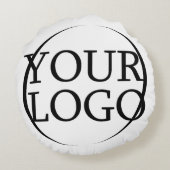 Personalisierte Hochzeitsidee Rundes Kissen (Rückseite)