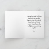 Personalisierte Hochzeitskarte | Afrika Karte (Innenseite)