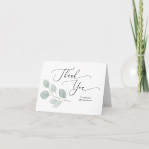 Personalisierte Hochzeitskarte Dankeskarte