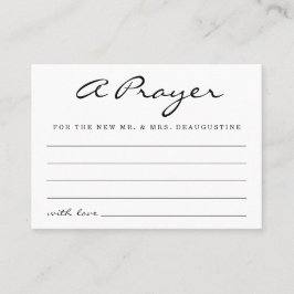 Personalisierte Hochzeitskarte - Einfach Telefonnummerkarte