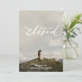 Personalisierte Hochzeitskarte Einladung (Stehend Vorderseite)