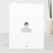 Personalisierte Hochzeitskarte für das FOTO Karte (Rückseite)