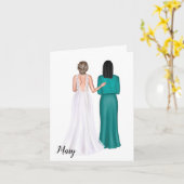 Personalisierte Hochzeitskarte für Schwiegermutter Karte (Gelbe Blume)