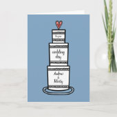 Personalisierte Hochzeitskarte Karte (Vorderseite)