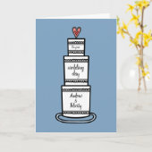 Personalisierte Hochzeitskarte Karte (Gelbe Blume)