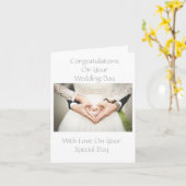 Personalisierte Hochzeitskarte Karte (Gelbe Blume)