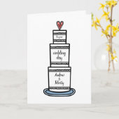 Personalisierte Hochzeitskarte Karte (Gelbe Blume)